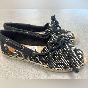 Sperry Top-Sider Women’s Espadrilles Black Flats Size 6.5M NWT No Box